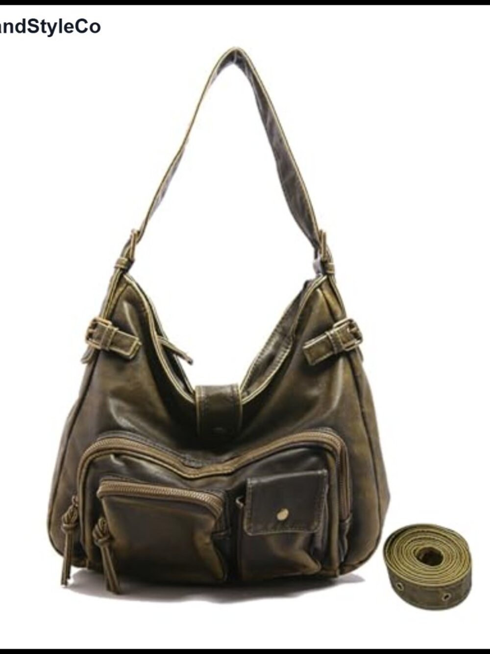 Vintage PU Leather Crossbody Shoulder Bag Waterproof Top-handle Satchel